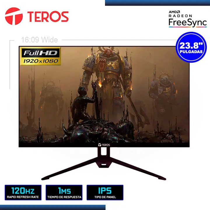 TEROS 23.8" TEROS TE-2415S 1920X1080 HDMI DP 1MS/120Hz/AMD FREESYNC