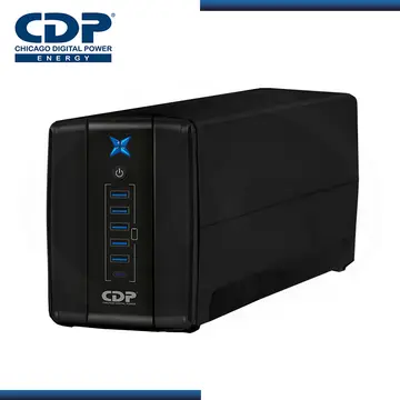 CDP UPS INTERACTIVA R-UPR1008i 1000VA/500W 220V 8 SALIDAS/USBx5/USB TIPO-C x 1