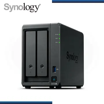 ALMACENAMIENTO NAS SYNOLOGY DISKSTATION DS725+ AMD RYZEN R1600/2 BAHIAS/MEMORIA 4GB RAM DDR4 SODIMM (AMPLIABLE HASTA 32GB)