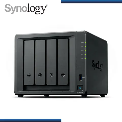 ALMACENAMIENTO NAS SYNOLOGY DISKSTATION DS425+ INTEL CELERON J42125/4 BAHIAS/2GB RAM (PN:DS425+)
