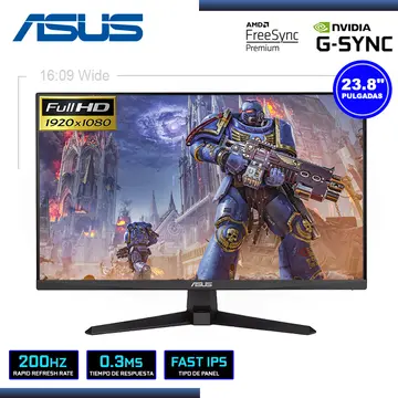 ASUS 23.8" ASUS TUF GAMING VG249Q5A 1920X1080 HDMI DP 0.3MS/200Hz/AMD FREESYNC PREMIUM/COMPATIBLE NVIDIA G-SYNC