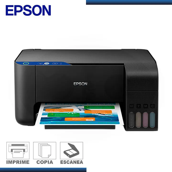 IMPRESORA EPSON ECOTANK L3310 MULTIFUNCIONAL CON SISTEMA CONTINUO CONECTIVIDAD USB