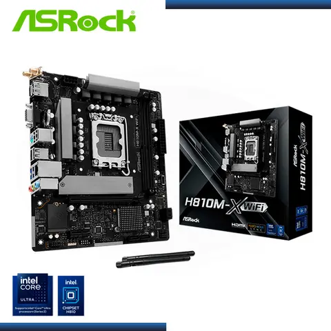 ASROCK H810M-X WIFI DDR5 LGA 1851 (PN:90-MXBS60-A0UAYAZ)