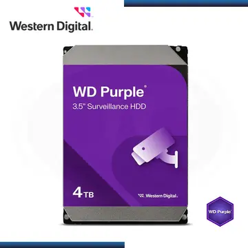 4TB WD Purpura SATA 6GB/S Formato 3.5"