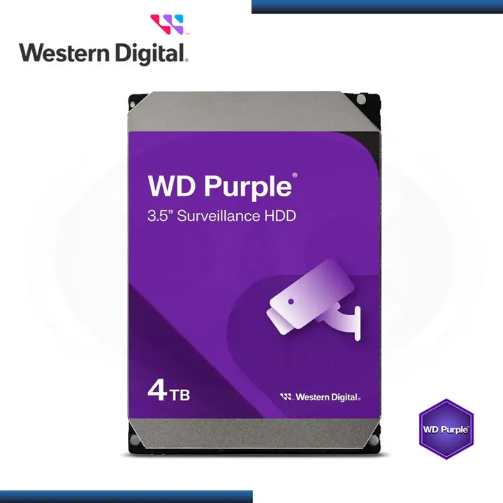 4TB WD PURPURA SATA 6GB/S FORMATO 3.5" (PN:WD44PURZ)