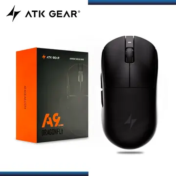 ATK GEAR DRAGONFLY A9 PLUS 2.0 BLACK 26000 DPI CONEXIÓN WIRED USB-C/BLUETOOTH/WIRELESS