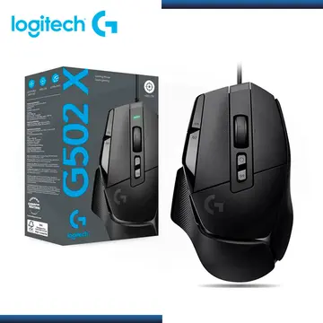 Logitech G G502 X Hero Black 25,000 DPI CONEXIÓN Wired USB
