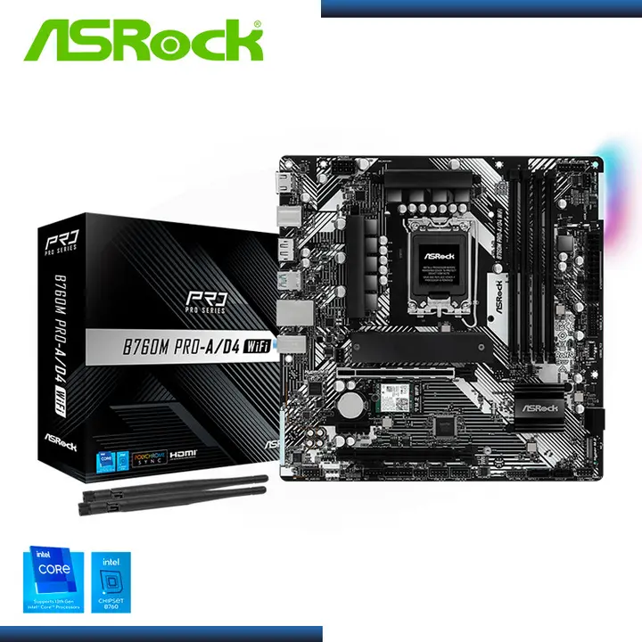 ASRock B760M PRO-A/D4 WI-FI DDR4 LGA 1700