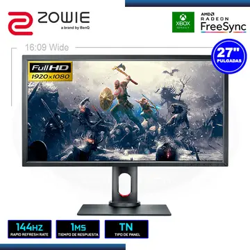 27" ZOWIE XL2731-B 1920x1080 HDMI DP DVI-DL 1MS/144Hz/XBOX SERIE X/FREESYNC (PN:9H.LHRLB.QPL)