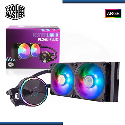 MASTER MASTERLIQUID PL240 FLUX BLACK ARGB REFRIGERACION LIQUIDO AMD/INTEL (PN:MLY-D24M-A23PZ-R)