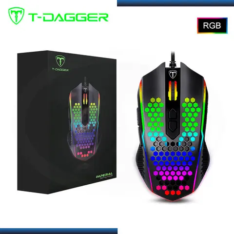 T-DAGGER IMPERIAL BLACK GAMING V3 7,200 DPI USB (PN:T-TGM310R-RGB)