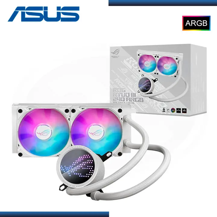 ASUS ROG RYUO III 240 WHITE ARGB REFRIGERACION LIQUIDO AMD/INTEL (PN:90RC00J2-M0AAY0)