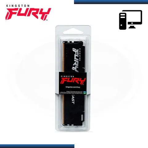 KINGSTON 8GB DDR5 KINGSTON FURY BEAST BLACK INTEL XMP BUS 5600MHz (PN:KF556C40BB-8)