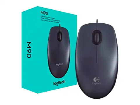 LOGITECH M90 (910-004053) HASTA 1000 DPI, 3 BOTONES, NEGRO