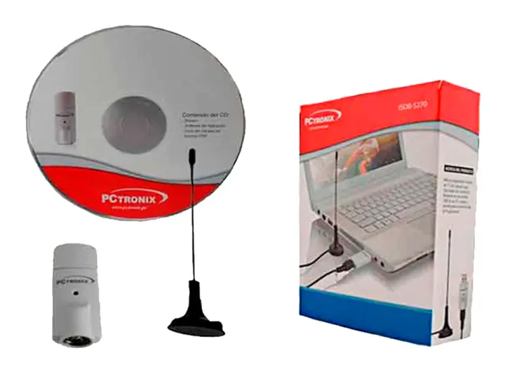 USB TV PCTRONIX ISDB-T ( ISDB-S270 ) C/ ANTENA | DIGITAL