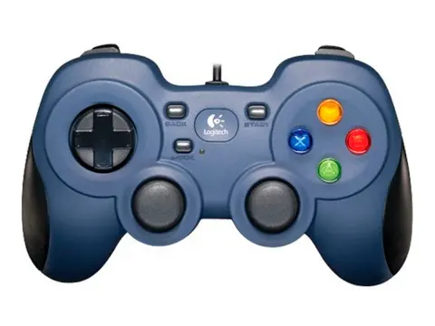 LOGITECH GAMEPAD LOGITECH F310, 4 MANDO DE DIRECCIÓN CONMUTADORES, CABLE DE 1,8 METROS, COLOR AZUL C/ NEGRO (940-000110)