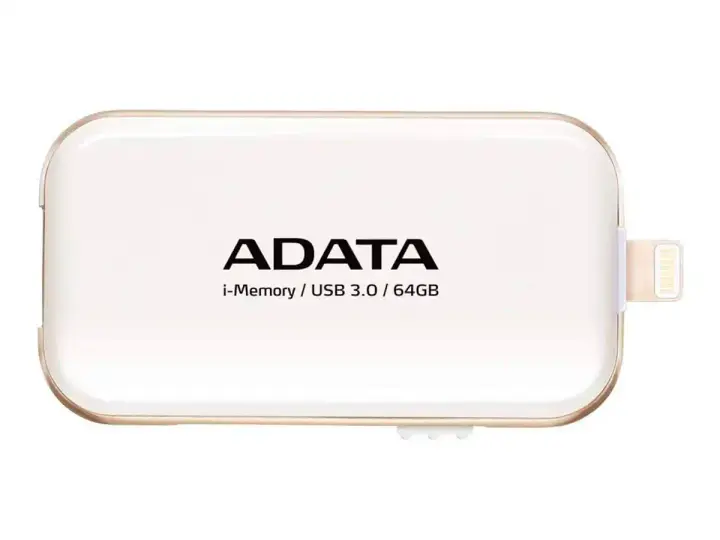 ADATA 64GB AUE710 (AUE710-64G-CWH) USB 3.0, DISPOSITIVO DE ALMACENAMIENTO, BLANCO