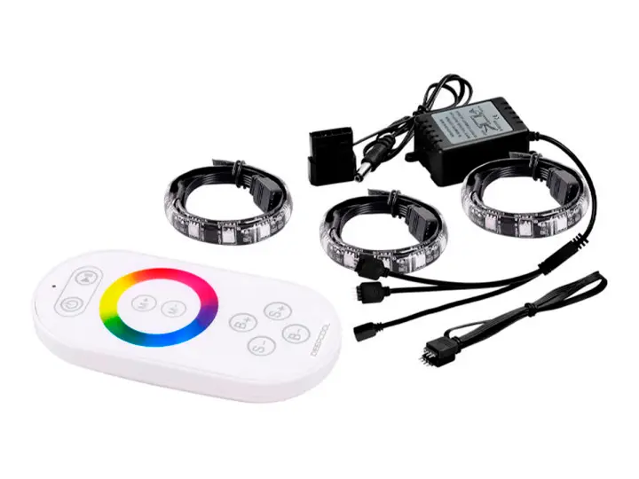 DEEPCOOL LUZ LED + MODULO DE CONTROL DEEPCOOL RGB 360 ( DP-LED-RGB360 ) 3 TIRAS | CONTRO