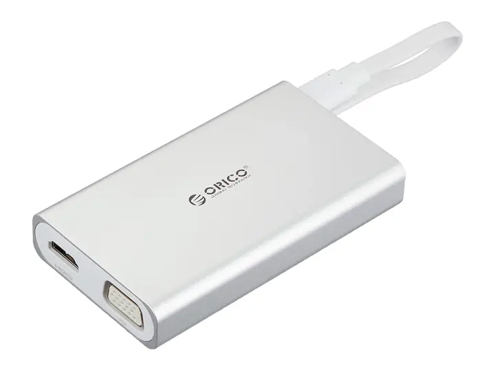DOCKING STATION ORICO DE PUERTOS TYPE C HEMBRA -A- PUERTO, HDMI VGA RJ45 HEMBRA, MULTI - FUNCION, COLOR METAL (ADS2-SV)