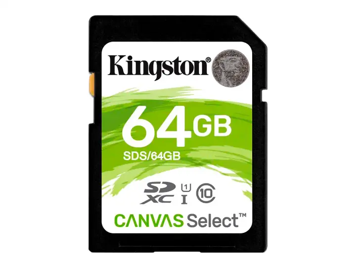 KINGSTON 64GB (SDS/64GB) TARJETA SD CLASE 10 80MB/S