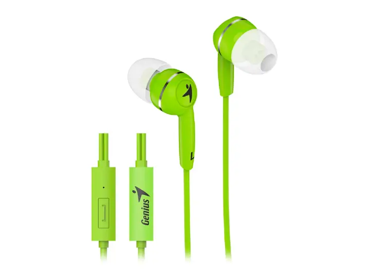 INTRA-AUDITIVO GENIUS MINI HS-M320 (31710005416) CON MICROFONO, VERDE
