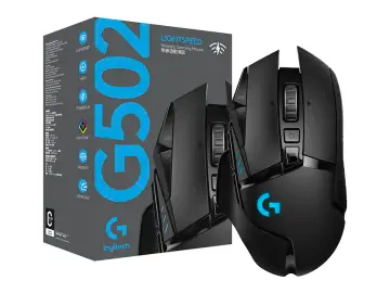 LOGITECH INALAMBRICO LOGITECH G502 LIGHTSPEED GAMING (910-005565) HASTA 25.600 DPI, 11 BOTONES PROGRAMABLES, RECEPTOR USB, RGB, NEGRO