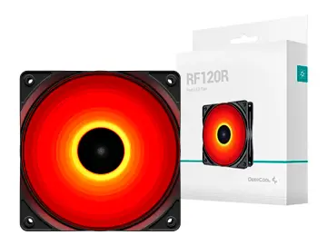 DEEPCOOL PARA CASE DEEPCOOL RF120R (DP-FLED-RF120-RD) 120MM, LED ROJO