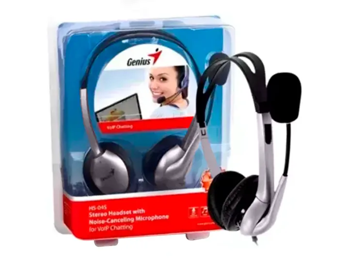 GENIUS HS-04S (31710156101) CON MICROFONO, GRIS