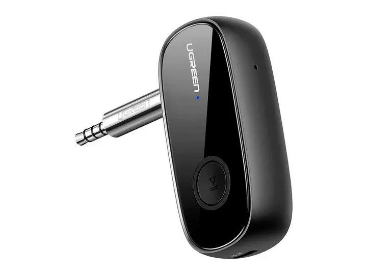 ADAPTADOR BLUETOOTH 5.0 AUX CAR UGREEN, BLUETOOTH RCA RECEPTOR 5,0 APTX LE 3,5MM, CONEXIÓN ESTABLE A UNA DISTANCIA HASTA 10 M (6957303873043)