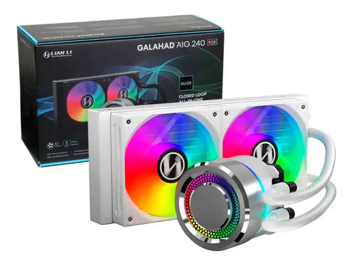 SISTEMA DE ENFRIAMIENTO LIQUIDO LIAN LI GALAHAD 240 WHITE LED- (GA-240A WHITE)