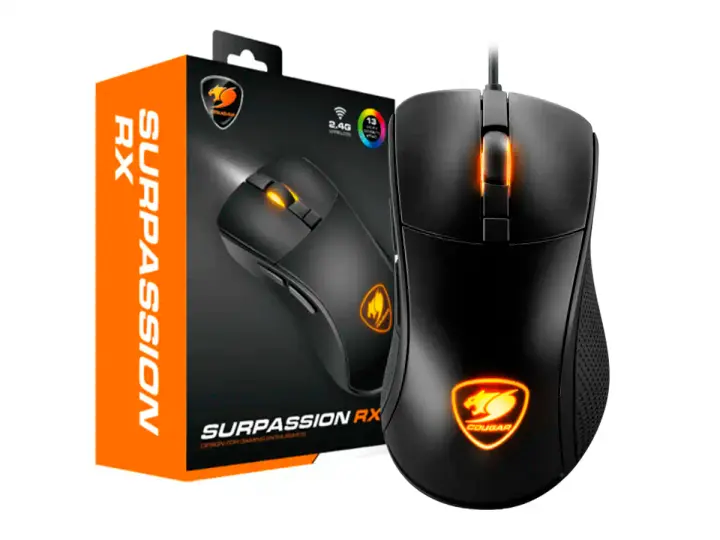 COUGAR INALAMBRICO COUGAR SURPASSION GAMING (CGR-SURRX) HASTA 7200 DPI, 4 BOTONES