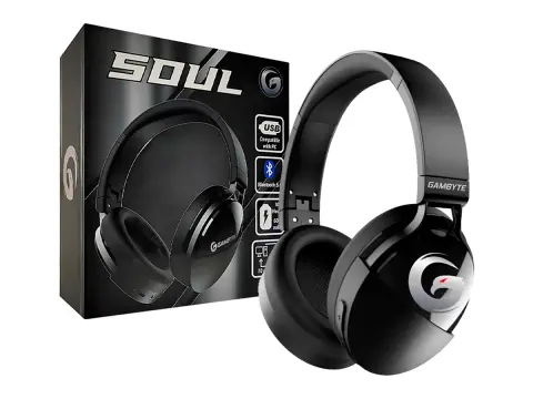 INALAMBRICO GAMBYTE SOUL GAMING 5.1 (GI-SOUL-KT) CON MICROFONO, INTERFAZ BT, NEGRO