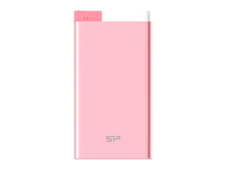 BATERIA SP POWER BANK SILICON POWER S105 PORTABLE, PUERTO USB, 1 PUERTO MICRO USB, BATERIA 10000MAH, COLOR METALICA PINK (SP10KMAPBK105POP)
