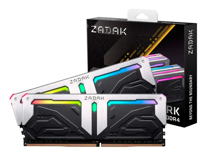 ZADAK DDR4 16GB (8GBX2) SPARK (ZD4-SPR41C22-16GYB2) 4133 MHZ, RGB