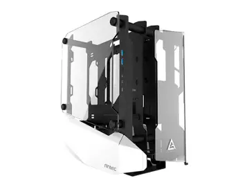 ANTEC STRIKER GAMING S/FUENTE (0-761345-80032-7) PANELES DE VIDRIO, BLANCO CON NEGRO