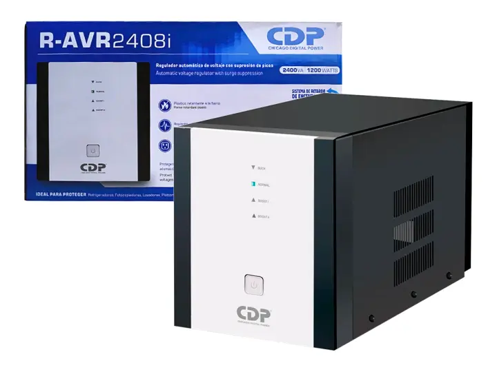 ESTABILIZADOR CDP 2400VA/1200W 8 TOMAS (R-AVR2408IPRO)
