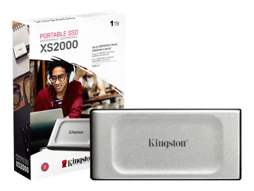 KINGSTON EXTERNO KINGSTON 1TB SSD XS2000 (SXS2000/1000G) UNIDAD DE ALMACENAMIENTO PORTABLE, USB 3.2, PLATA