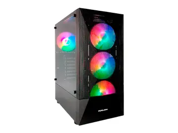 HALION STUKA FUENTE 500W (STUKA CR11) 4 VENTILADORES, LED, NEGRO