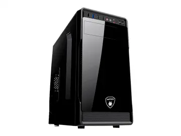 ANTRYX ELEGANT 530M FUENTE 350W (AC-E530M-350CP) 1 VENTILADOR, NEGRO