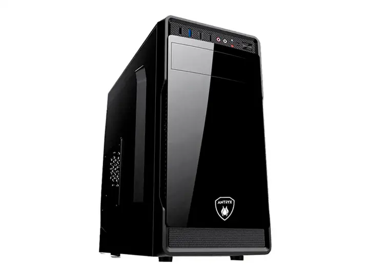 ANTRYX ELEGANT 530M FUENTE 350W (AC-E530M-350CP) 1 VENTILADOR, NEGRO