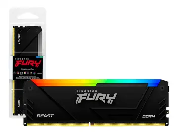 KINGSTON FURY DDR4 8GB BEAST (KF432C16BB2A/8) 3200 MHZ, NEGRO, RGB