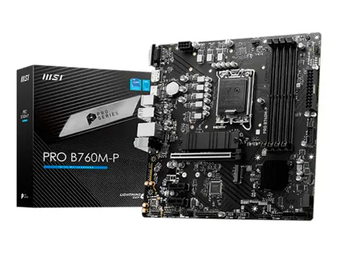 MSI B760M-P PRO (PRO B760M-P DDR5) SOCKET LGA 1700, RAM DDR5 BUSS 6800OC MHZ, 14VA, 13VA, 12VA GEN