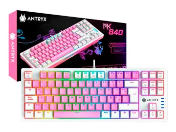 ANTRYX GAMER ANTRYX CHROME STORM MK840 PINK (AMK-CS840PRE-SP) MECANICO, SWITCH RED, ROSADO