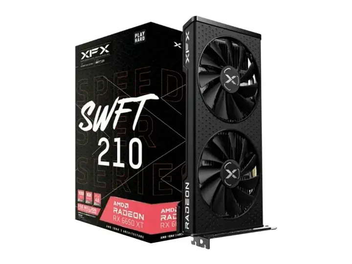 XFX RX 6650 XT SWFT 210 8GB GDDR6 (RX-665X8DFDY) RADEON 128 BITS, 2 VENTILADORES