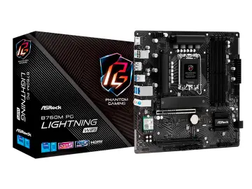 ASROCK B760M PG LIGHTNING WIFI (90-MXBMT0-A0UAYZ) SOCKET LGA 1700, RAM DDR5 BUSS 7200OC , 14VA, 13VA, 12VA GEN, WIFI 6E
