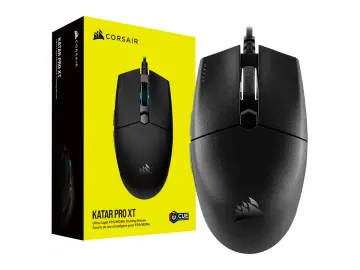 CORSAIR KATAR PRO XT (CH-930C111-NA) 18.000 DPI, 6 BOTONES PROGRAMABLES, RGB, NEGRO