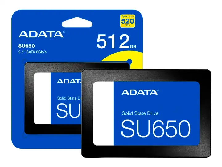 ADATA UNIDAD DE ALMACENAMIENTO SSD SATA 2.5 ADATA 512GB SU650 (ASU650SS-512GT-R)