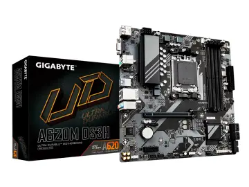 GIGABYTE A620M DS3H (A620M-DS3H) SOCKET AM5, RAM DDR5 BUSS 7600OC MHZ