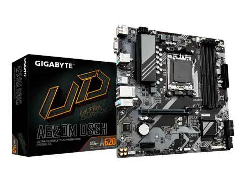 GIGABYTE A620M DS3H (A620M-DS3H) SOCKET AM5, RAM DDR5 BUSS 7600OC MHZ