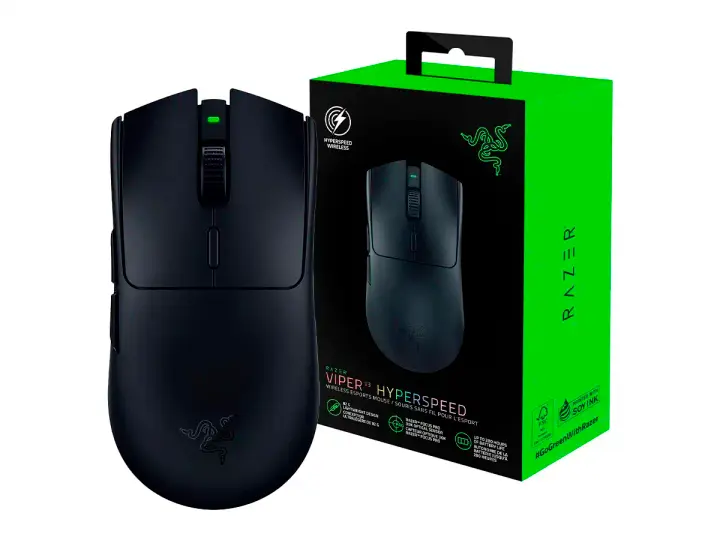 RAZER INALAMBRICO RAZER VIPER V3 HYPERSPEED GAMING (RZ01-04910100-R3U1) HASTA 30.000 DPI, 6 BOTONES, RECEPTOR USB